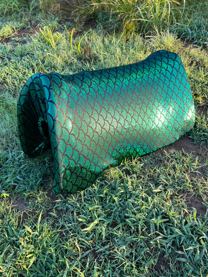Green Dragon or Mermaid Scale Western Saddle Pad COVER (Saddle Pad Cover Only)