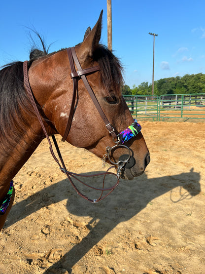 Sonic Bloom Print Browband or Noseband Cover (ONE Cover Only)