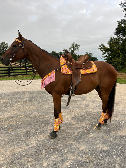 What The Floral Western Saddle Pad COVER (Saddle Pad Cover Only)