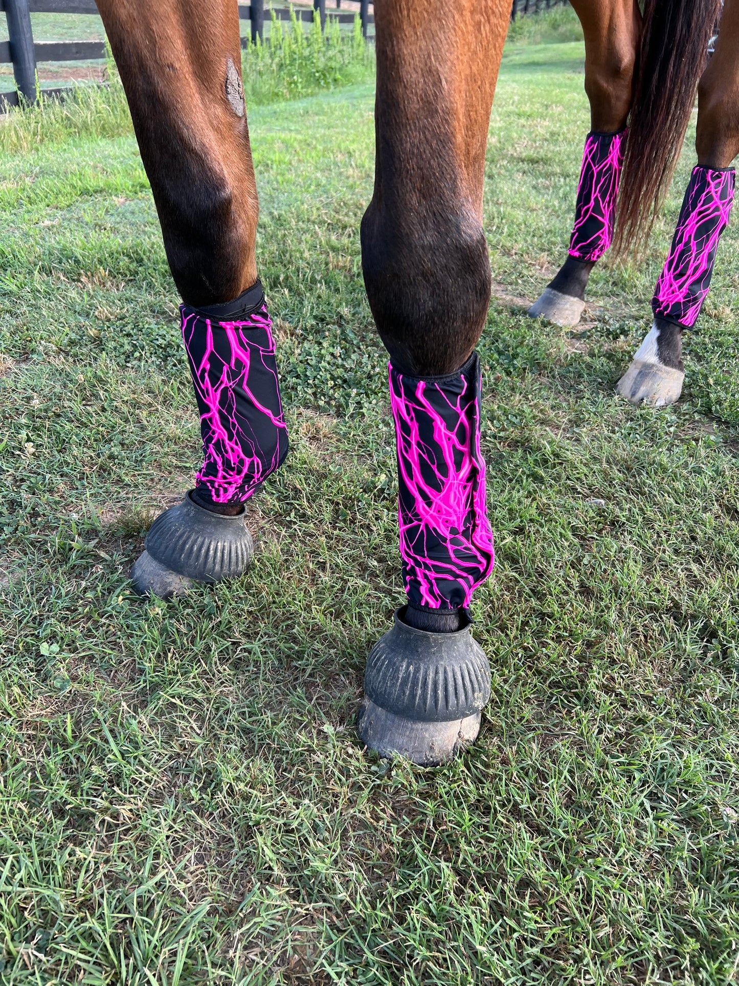 Neon Pink Lightning Velcro Sportboot Covers (Covers Only, set of TWO)