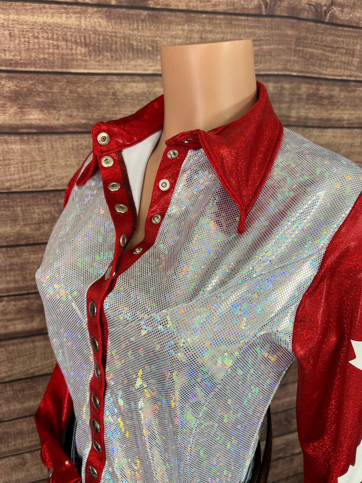 Canada Flag Snap Front Rodeo Shirt