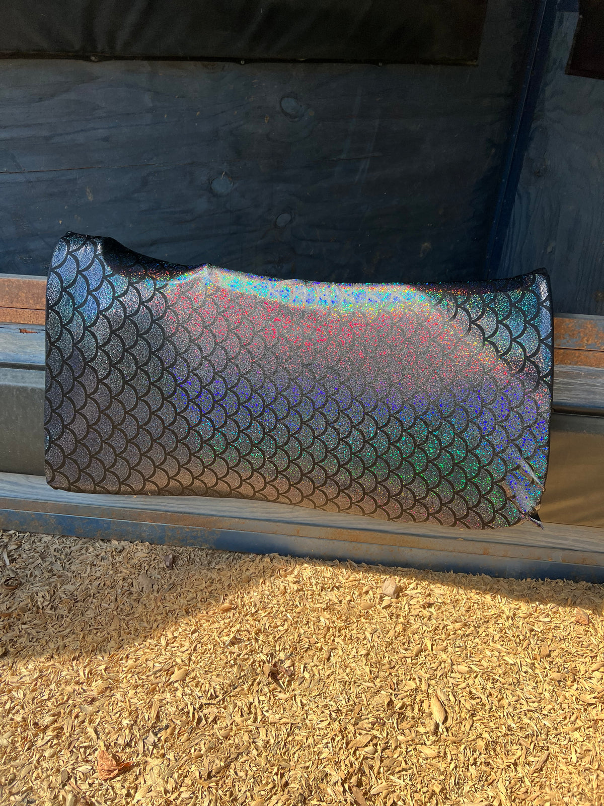 Black Dragon Scale Western Saddle Pad COVER (Saddle Pad Cover Only)