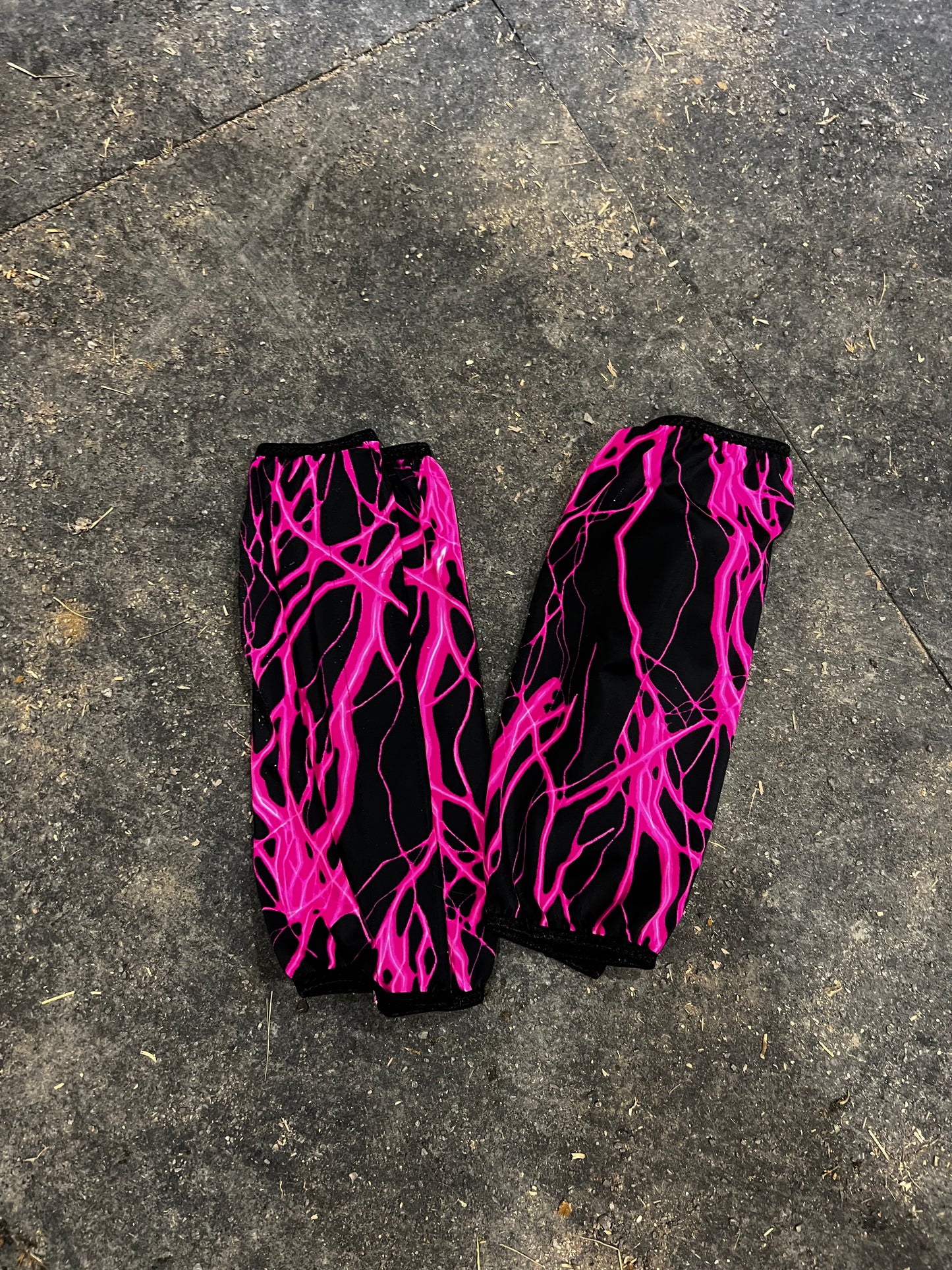 Neon Pink Lightning Velcro Sportboot Covers (Covers Only, set of TWO)