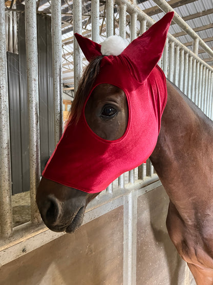Santa Hat Costume Mask for Horses