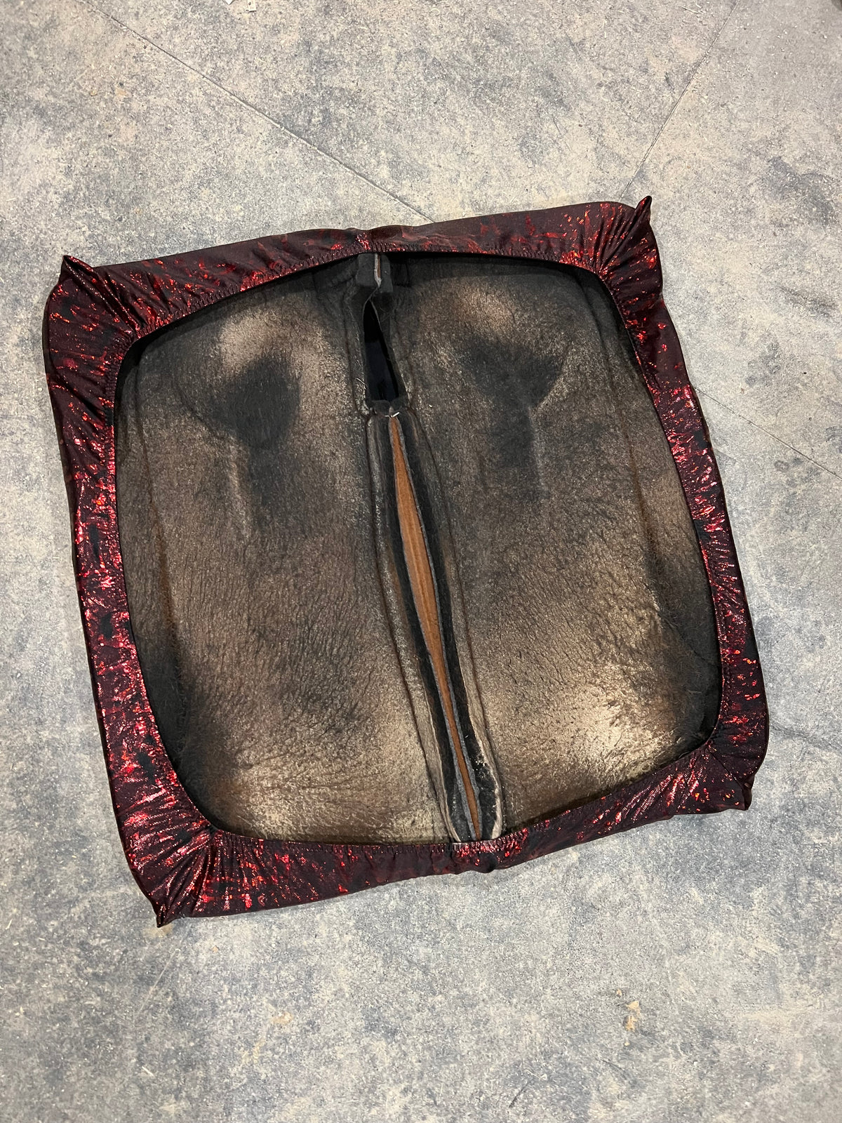 Primeval Red Holographic Western Saddle Pad COVER (Saddle Pad Cover Only)