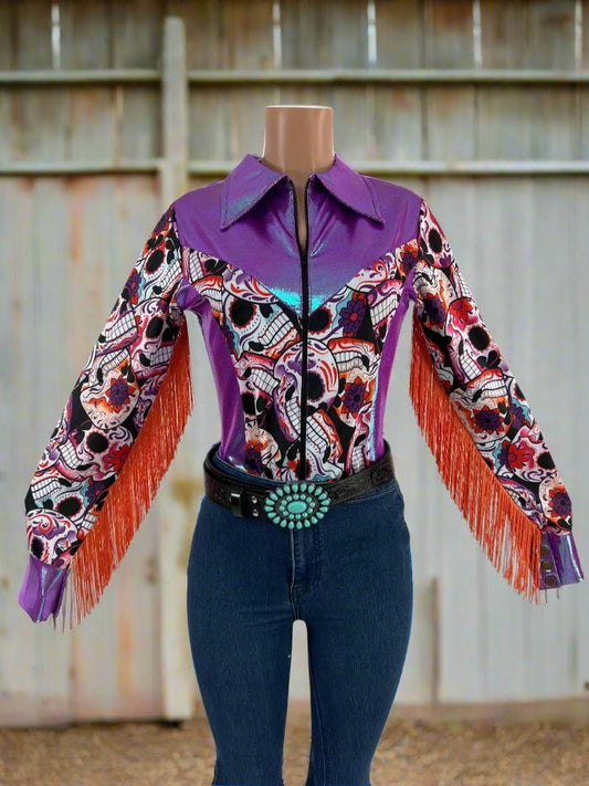 Sugar Skulls Rodeo Shirt Rodeo Shirt Riverside Rodeo Shirts 