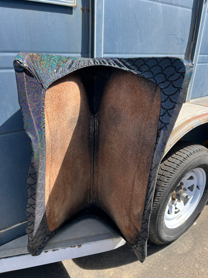 Black Dragon Scale Western Saddle Pad COVER (Saddle Pad Cover Only)