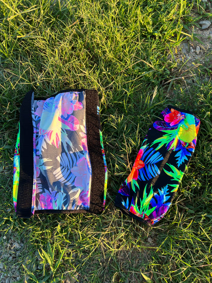 Sonic Bloom Print Velcro Sportboot Covers (Covers Only, set of TWO)