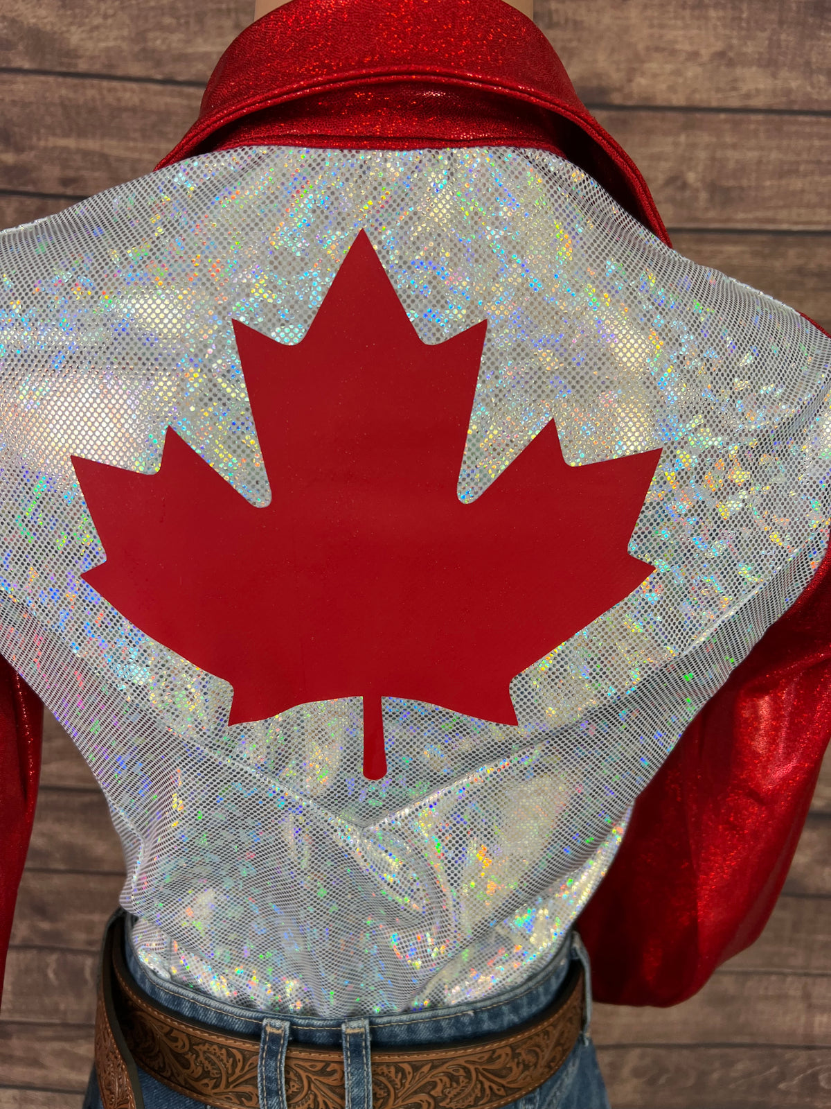 Canada Flag Snap Front Rodeo Shirt