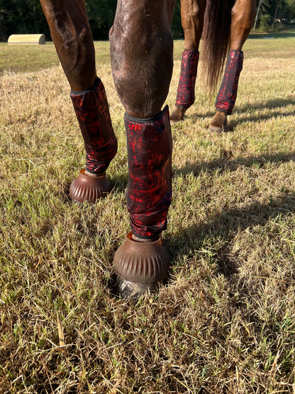 Primeval Red Velcro Sportboot Covers (Covers Only, set of TWO)