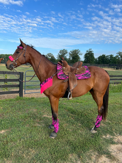 Neon Pink Lightning Velcro Sportboot Covers (Covers Only, set of TWO)