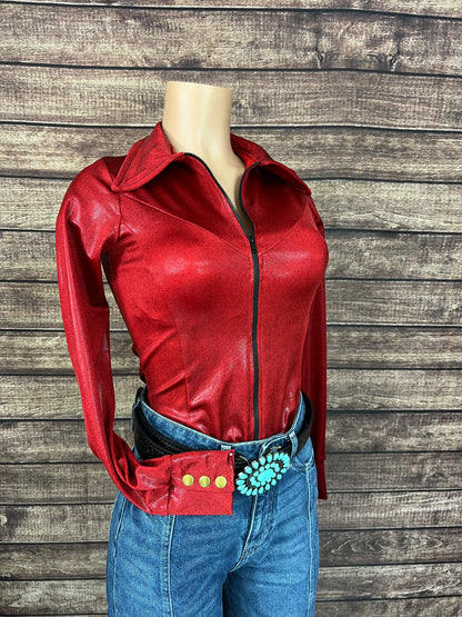 Red Rider Metallic Rodeo Shirt
