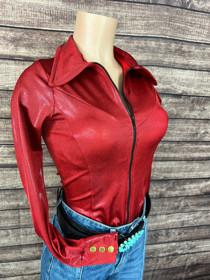 Red Rider Metallic Rodeo Shirt