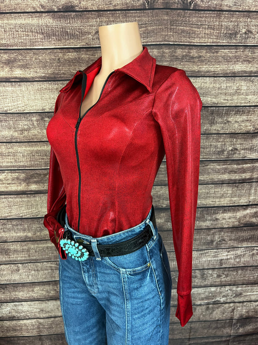 Red Rider Metallic Rodeo Shirt