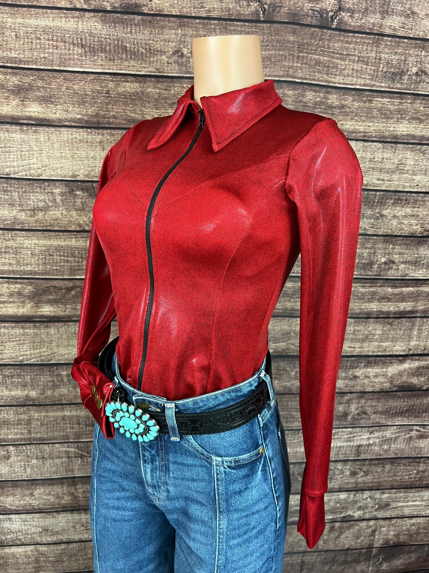 Red Rider Metallic Rodeo Shirt
