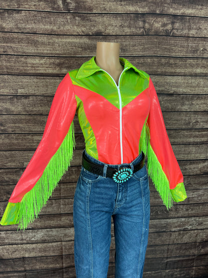 Blazing Coral Rodeo Shirt