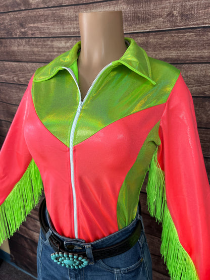 Blazing Coral Rodeo Shirt