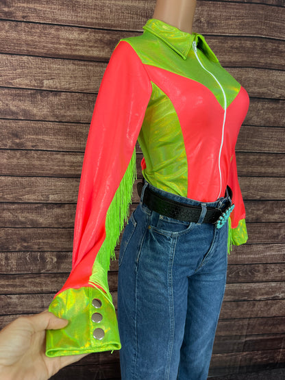 Blazing Coral Rodeo Shirt