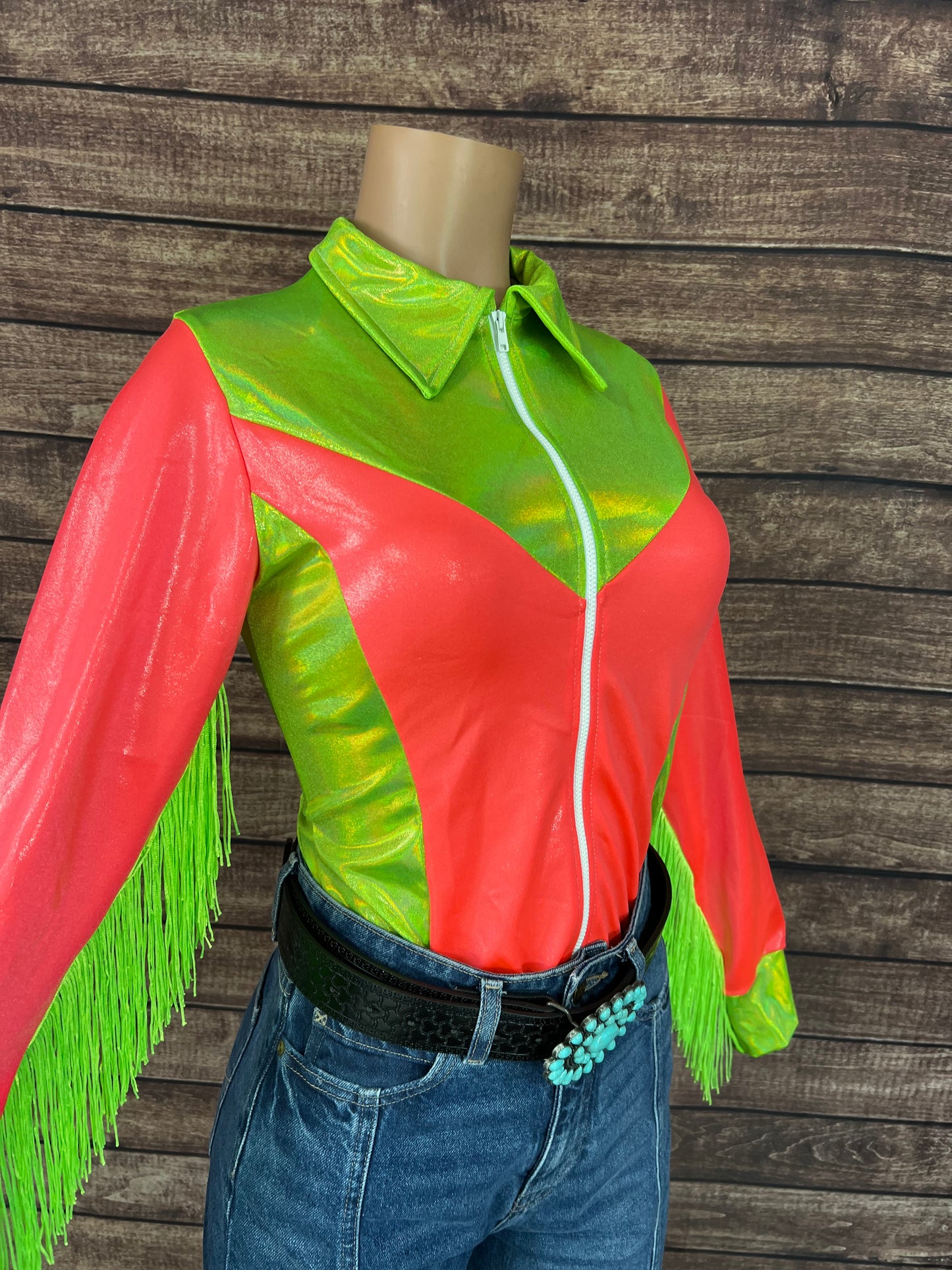 Blazing Coral Rodeo Shirt
