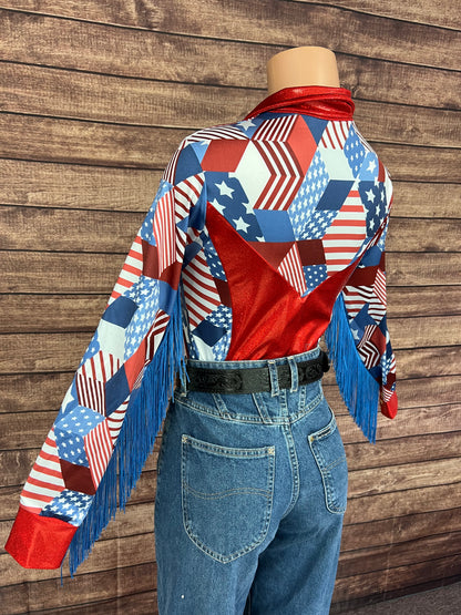 Americana Zipper Front Rodeo Shirt
