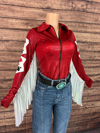 High Stakes Rodeo Shirt with Thunderbird Fringe