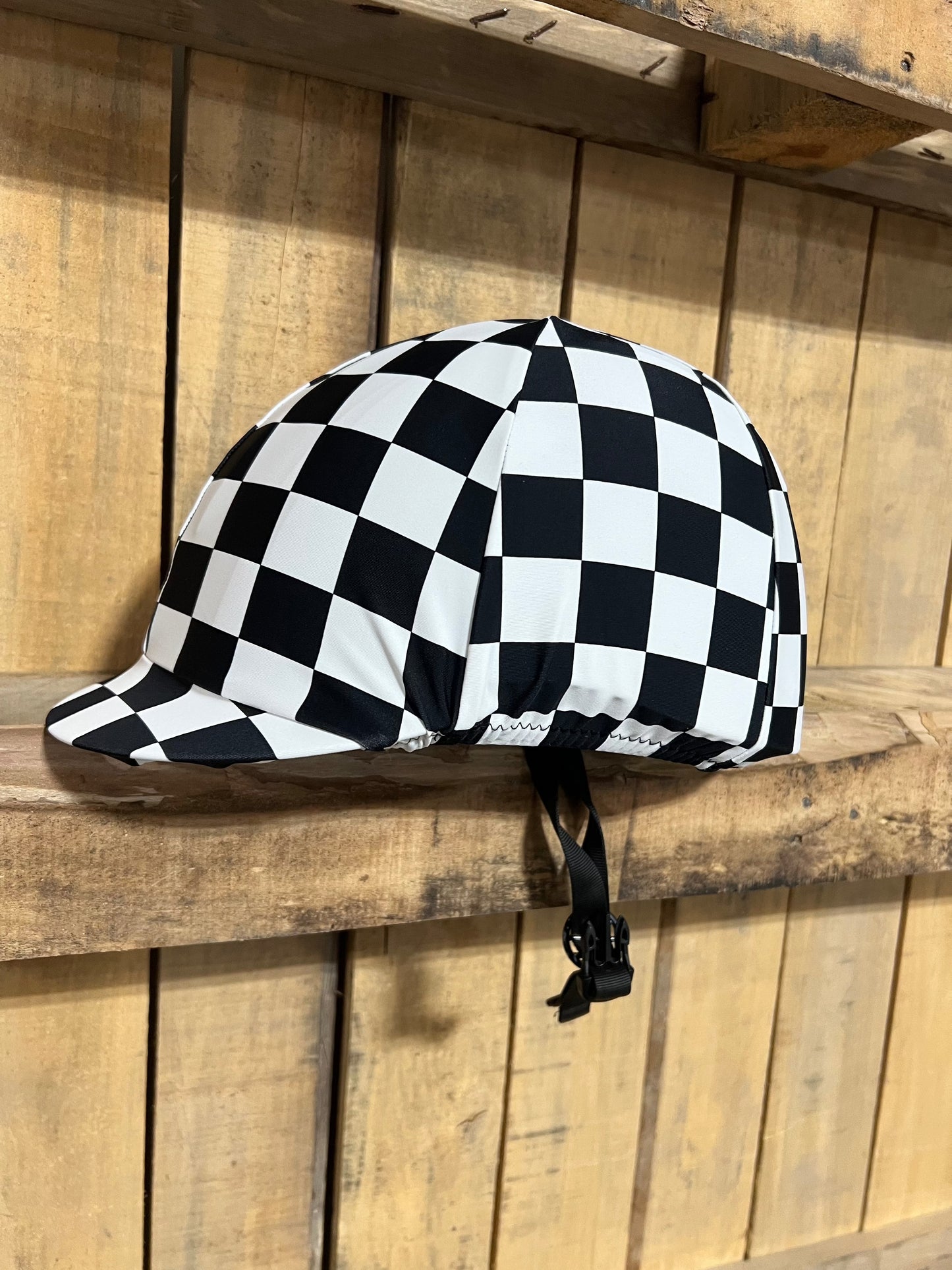 Checkered Helmet Cover Fly Bonnet Riverside Rodeo Shirts 