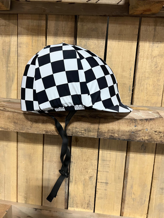 Checkered Helmet Cover Fly Bonnet Riverside Rodeo Shirts 