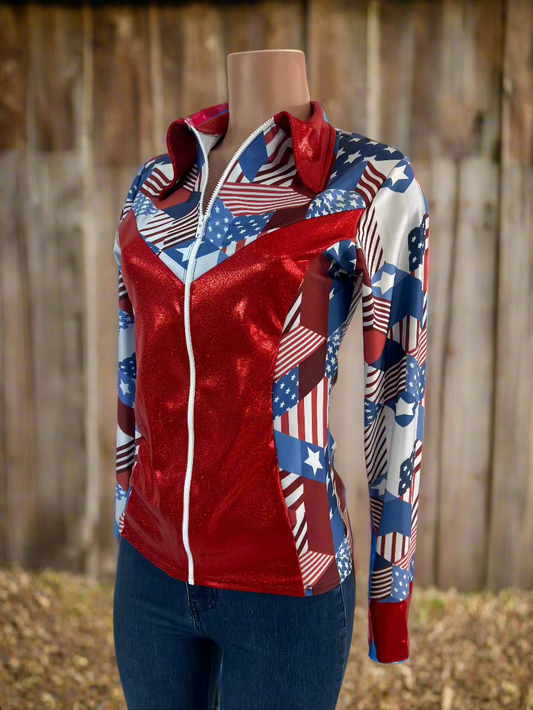 Americana Rodeo Shirt (No Fringe) Rodeo Shirt Riverside Rodeo Shirts 