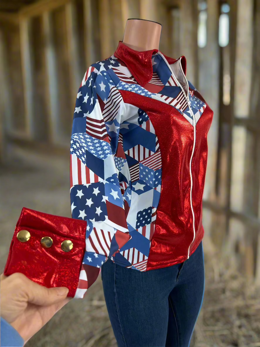 Americana Rodeo Shirt (No Fringe) Rodeo Shirt Riverside Rodeo Shirts 