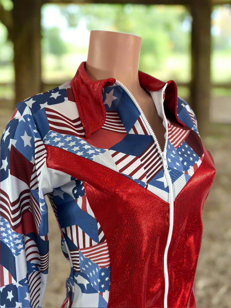 Americana Rodeo Shirt (No Fringe) Rodeo Shirt Riverside Rodeo Shirts 