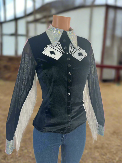 Wild Aces Velvet Snap Front Rodeo Shirt Rodeo Shirt Riverside Rodeo Shirts 