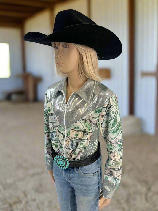 Big Bucks Zipper Front Rodeo Shirt Rodeo Shirt Riverside Rodeo Shirts 