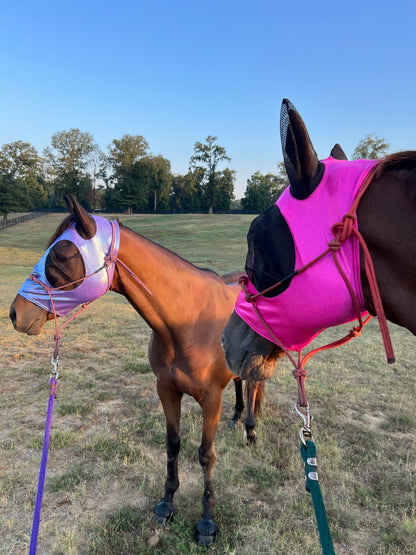 Neon Pink Sparkly Jewel Fly Mask