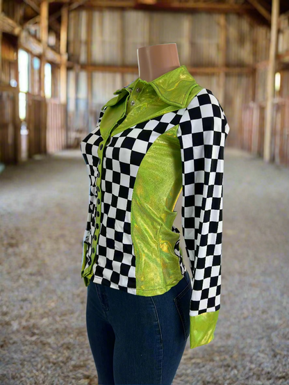 Checks in the Limelight Snap Front Rodeo Shirt Rodeo Shirt Riverside Rodeo Shirts 