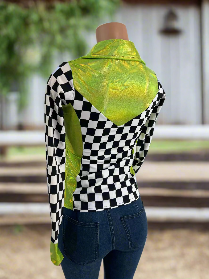 Checks in the Limelight Snap Front Rodeo Shirt Rodeo Shirt Riverside Rodeo Shirts 