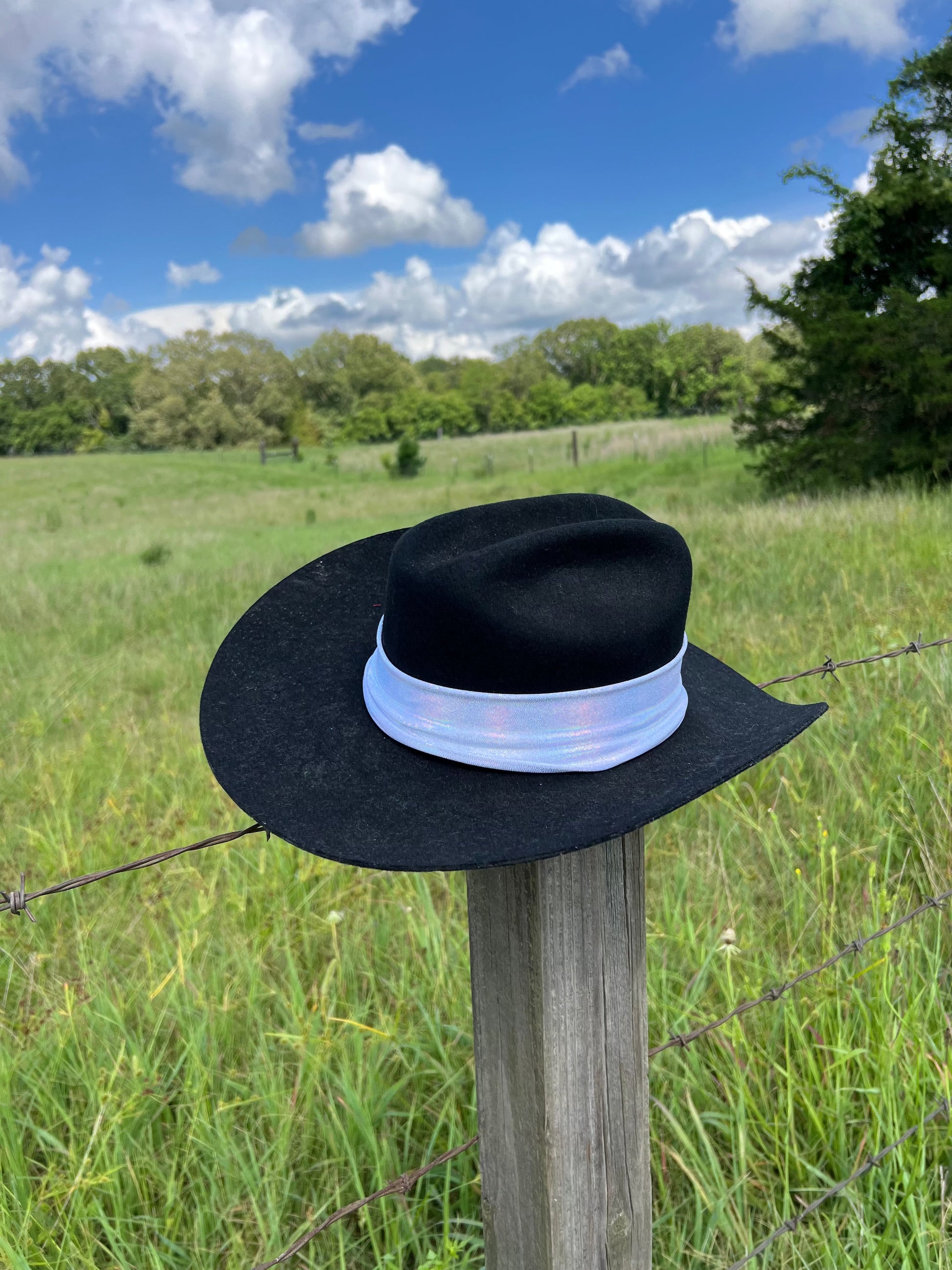 Flashbulb Holographic Hat Band Hat band Riverside Rodeo Shirts 