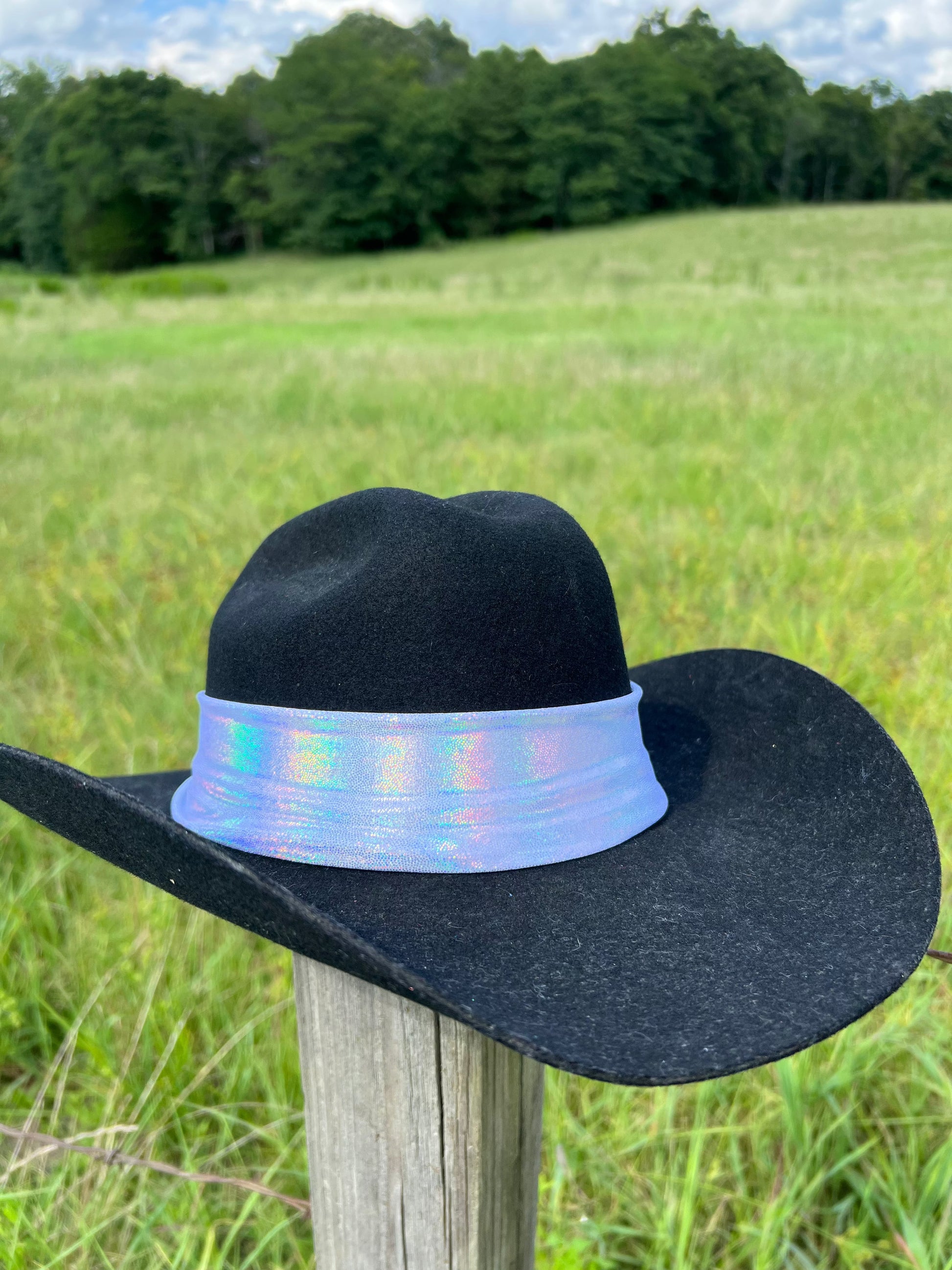 Flashbulb Holographic Hat Band Hat band Riverside Rodeo Shirts 