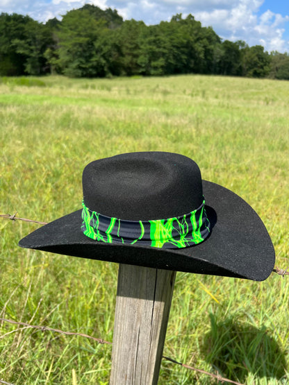 Neon Green Lightning Hat Band Hat band Riverside Rodeo Shirts 