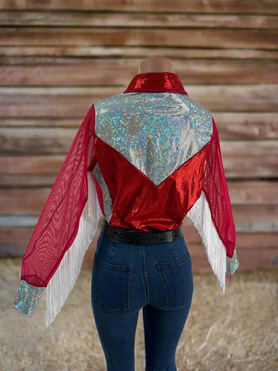 Snap Front Rodeo Shirt with Mesh Sleeves Rodeo Shirt Riverside Rodeo Shirts 