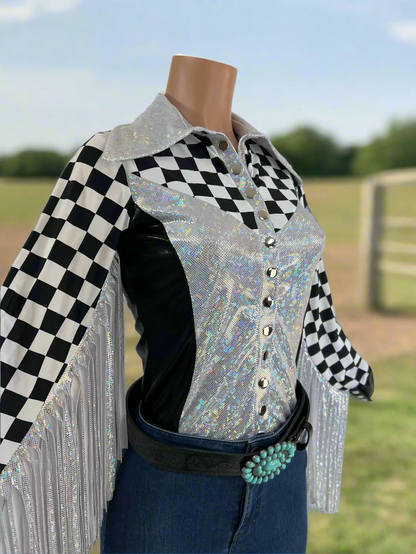 Rodeo Shirt with Thunderbird Fringe Rodeo Shirt Riverside Rodeo Shirts 