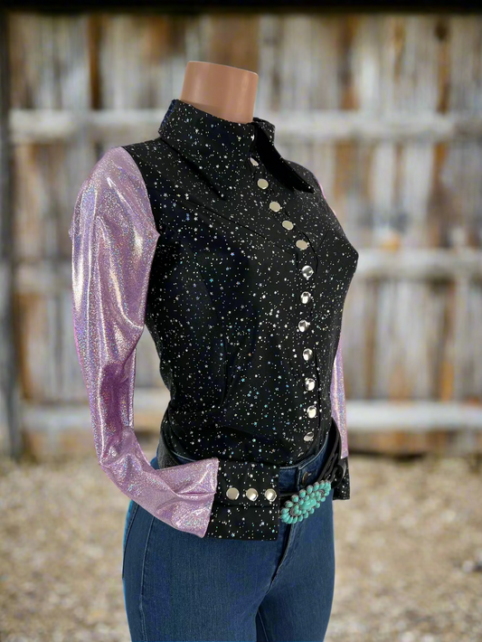 Lilac Lights Snap Front Rodeo Shirt Rodeo Shirt Riverside Rodeo Shirts 