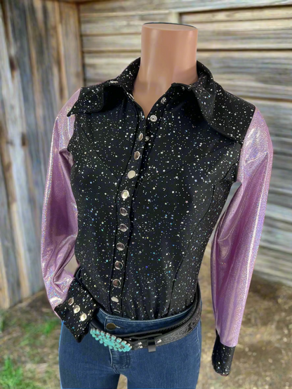 Lilac Lights Snap Front Rodeo Shirt Rodeo Shirt Riverside Rodeo Shirts 