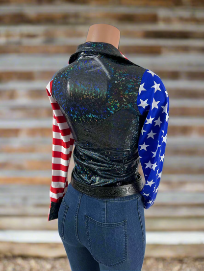 American Outlaw Zipper Front Rodeo Shirt Rodeo Shirt Riverside Rodeo Shirts 