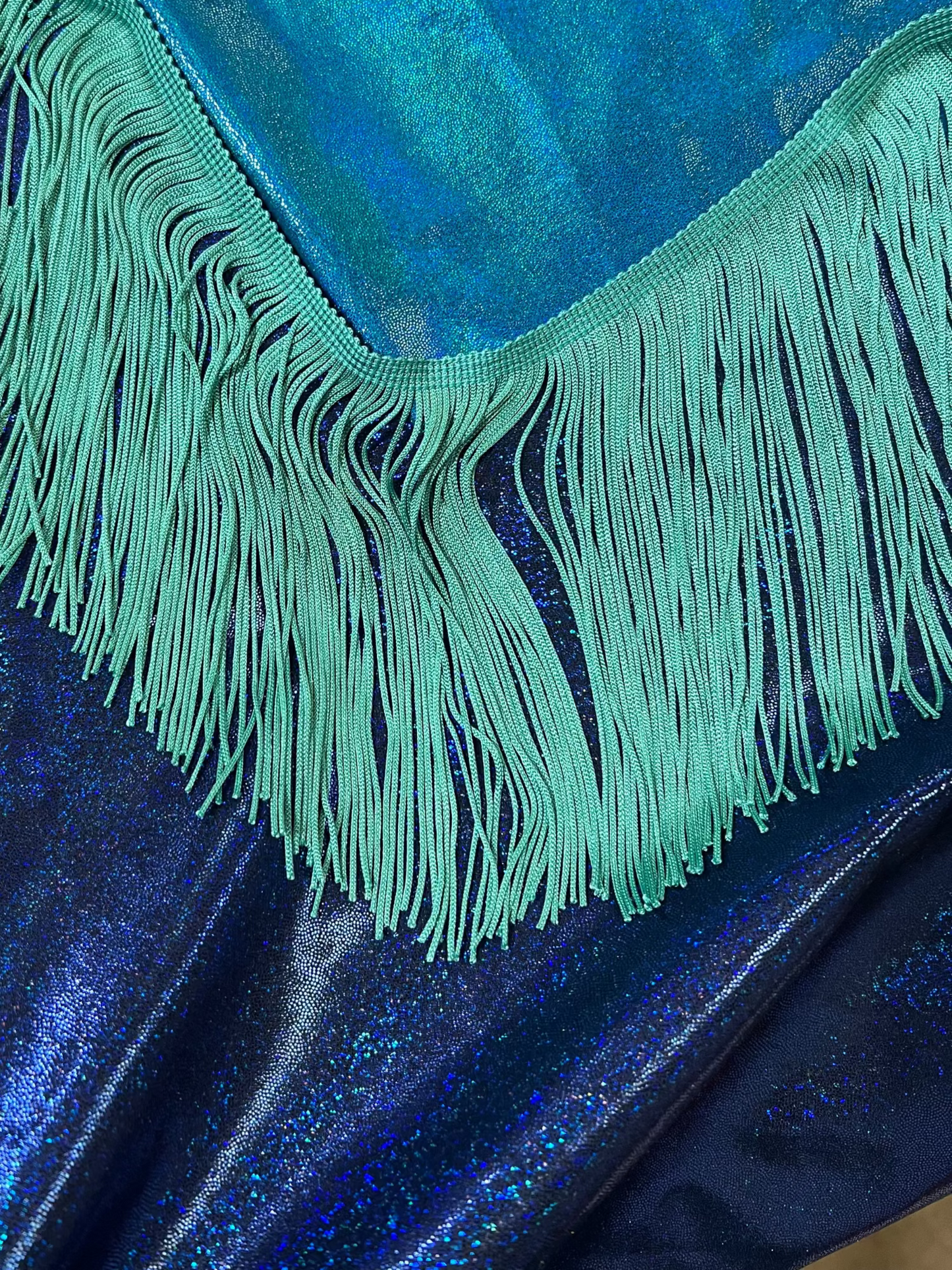 Add Back Yoke Fringe to any shirt purchase Riverside Rodeo Shirts Dusty Jade 