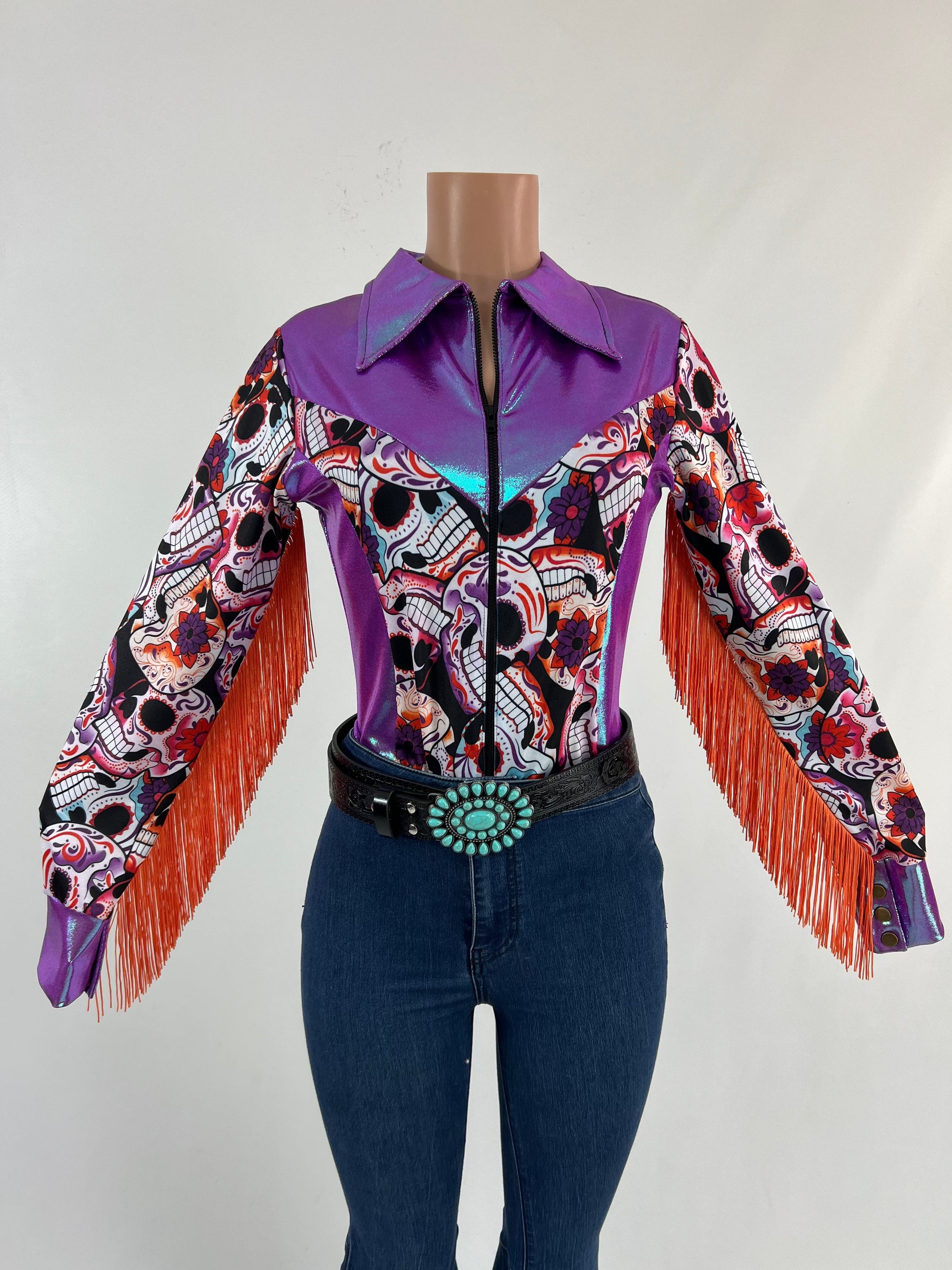 Sugar Skulls Rodeo Shirt Rodeo Shirt Riverside Rodeo Shirts 