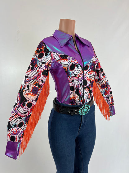Sugar Skulls Rodeo Shirt Rodeo Shirt Riverside Rodeo Shirts 
