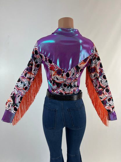 Sugar Skulls Rodeo Shirt Rodeo Shirt Riverside Rodeo Shirts 