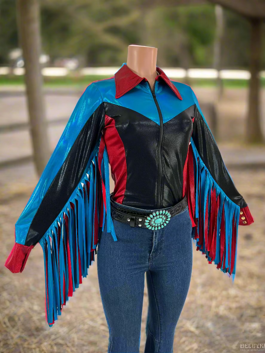 Canyon Ridge Rodeo Shirt with Thunderbird Fringe Rodeo Shirt Riverside Rodeo Shirts