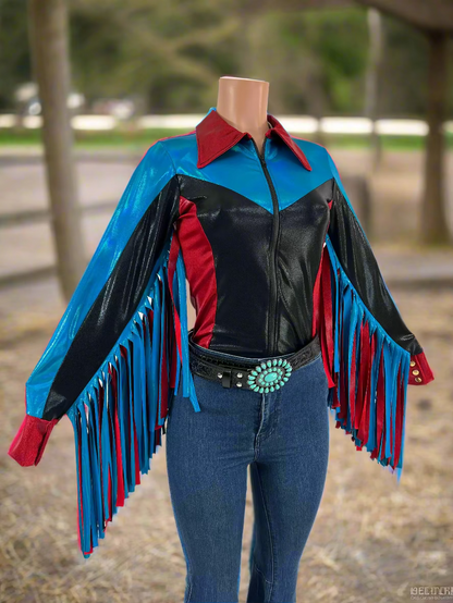 Canyon Ridge Rodeo Shirt with Thunderbird Fringe Rodeo Shirt Riverside Rodeo Shirts 