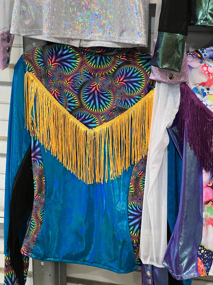 Add Back Yoke Fringe to any shirt purchase Riverside Rodeo Shirts Yellow 